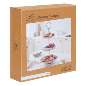 Serviteur 3 étages Lola 22x35cm