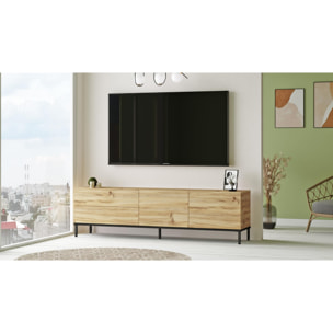 Mueble Luvio Tv 4 Puertas Patas De Metal