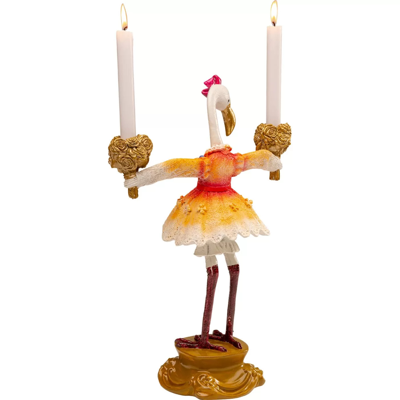 Chandelier flamant rose royal 45cm Kare Design