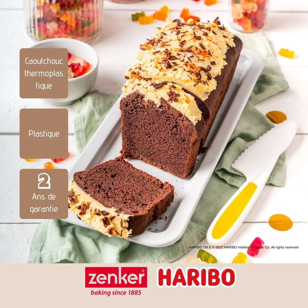 Couteau de cuisine pour enfant en plastique 22,2 cm Zenker Haribo