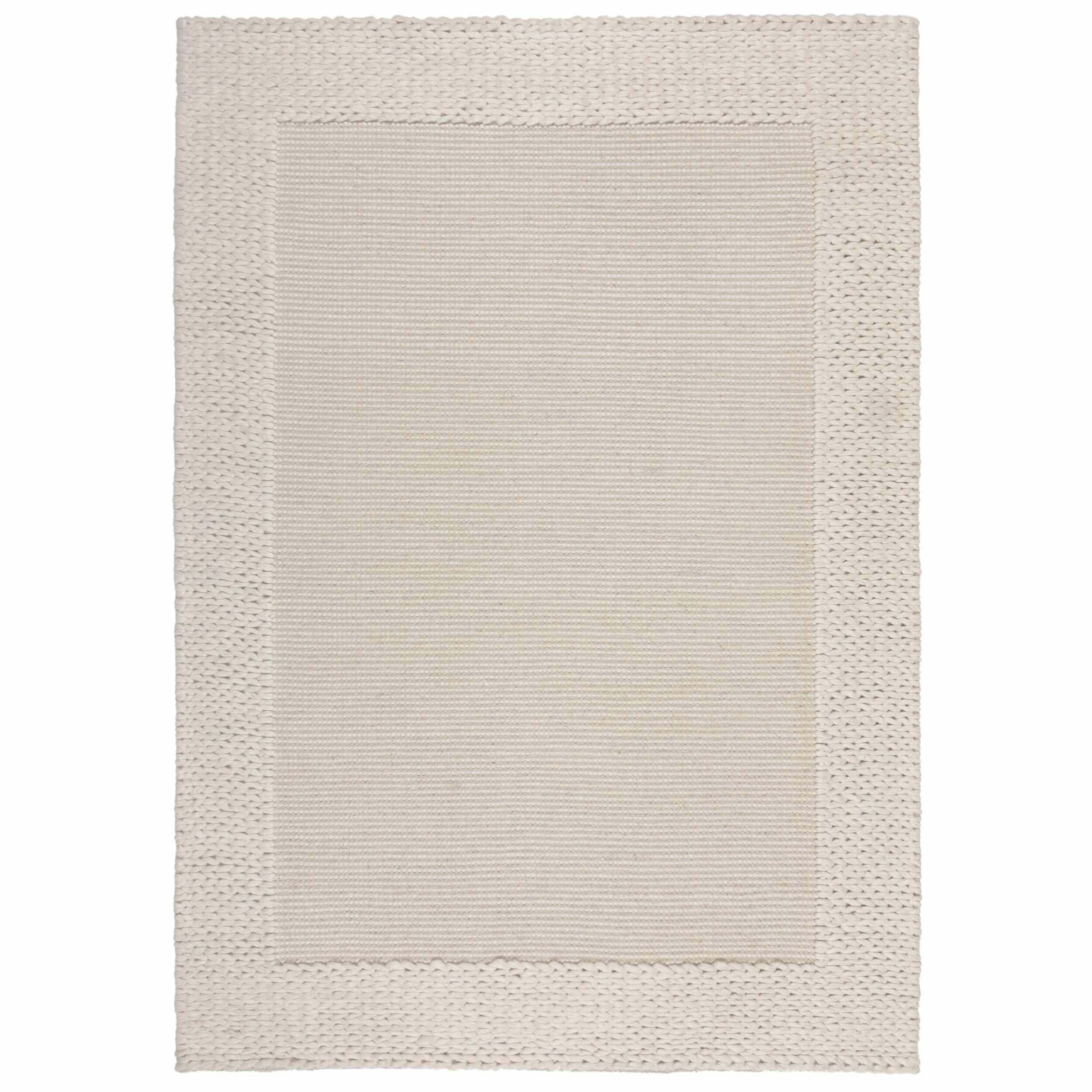 Tapis en mélange de laine RUE PLAIT
