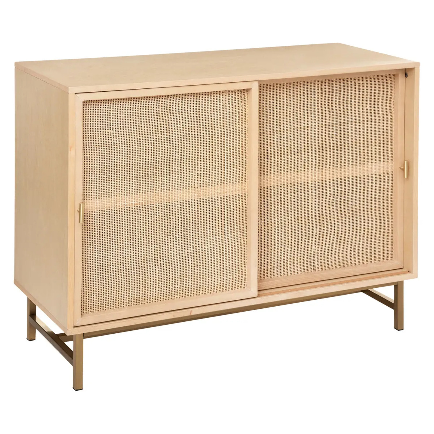 Buffet 2 portes "Rayo" cannage rotin 100x79cm
