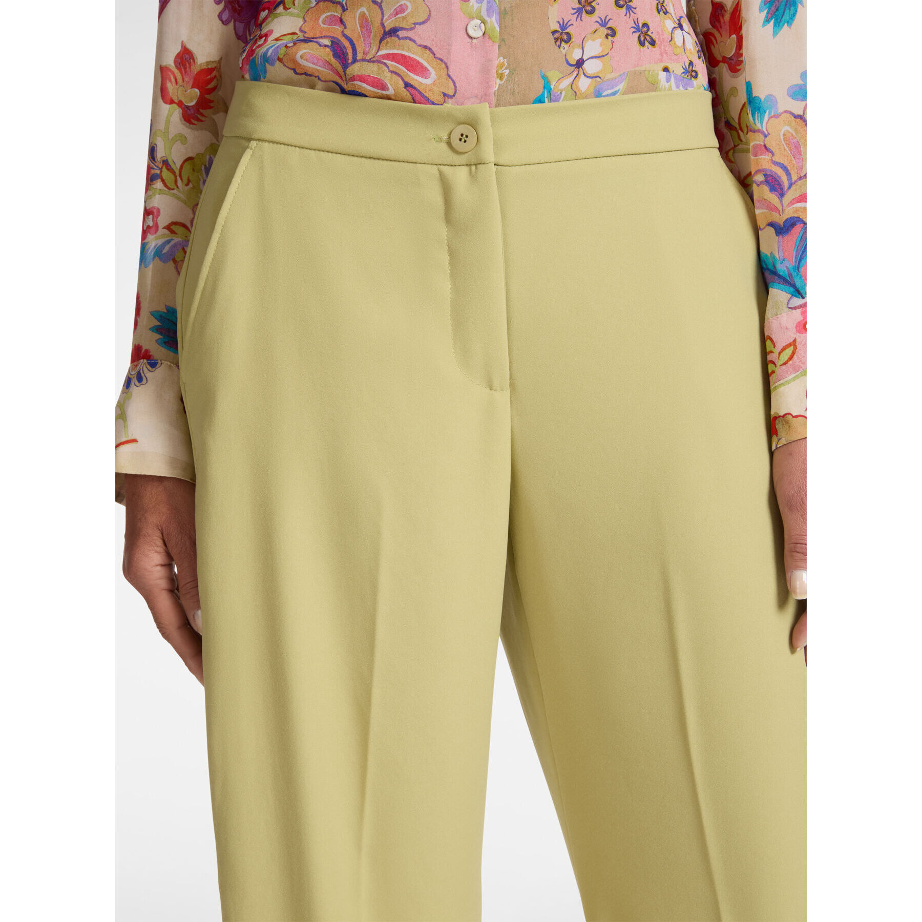 Elena Mirò - Pantalones de cady - Verde claro