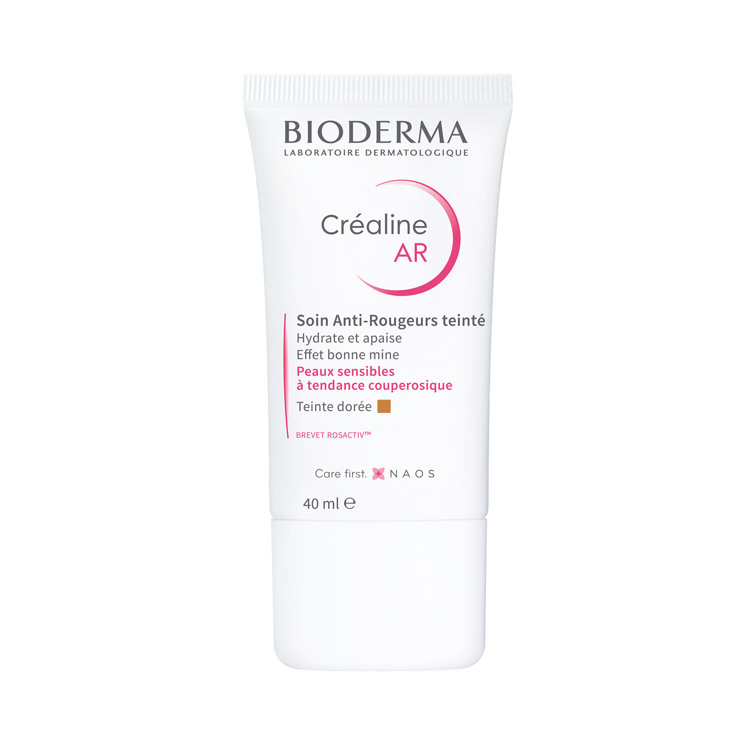 Créaline Anti-Rougeurs Teinté - Crème Teintée Quotidienne - Peaux Sensibles à Tendance Couperosique 40 ml