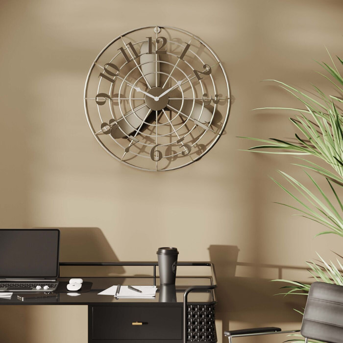 Horloge murale ventilateur 61cm Kare Design
