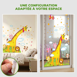 Stickers Muraux décoration adhésifs toise Girafe et les animaux d'Afrique