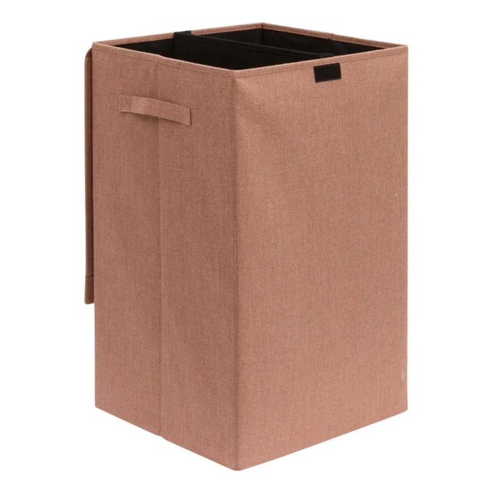 Corbeille à linge Colorama rectangulaire pliable 74L rose