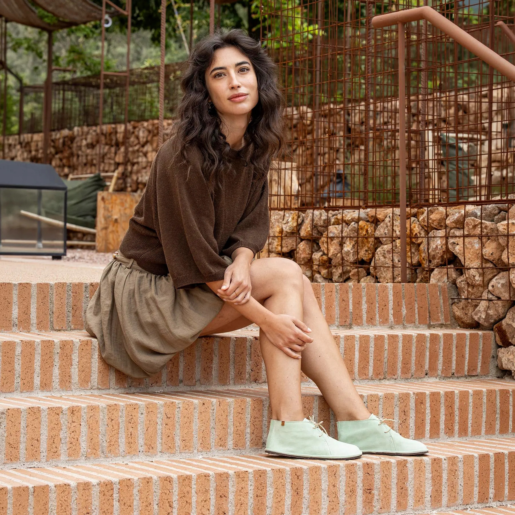 Botines N5672 SILK SUEDE TAUPE/ BARE color Taupe