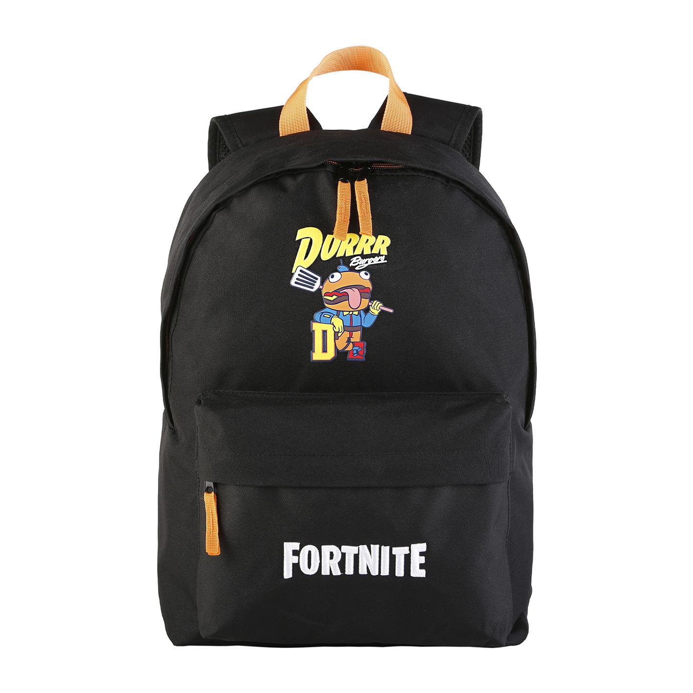 Fortnite Durrr Mochila Americano, adaptable a carro. Compartimento portalaptop.