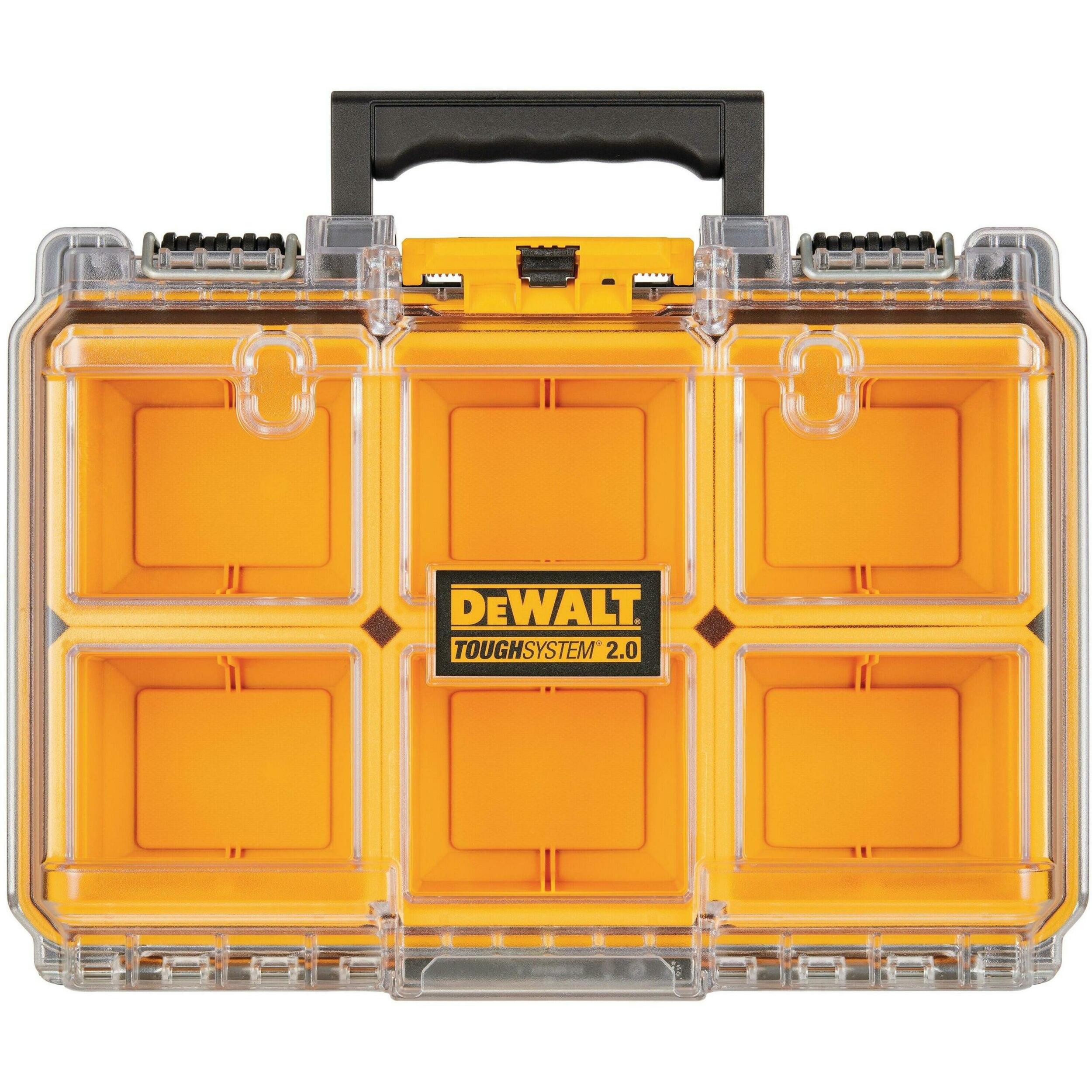 Organiseur demi-largeur ToughSystem 2.0 - 6 compartiments amovibles - DEWALT - DWST83392-1
