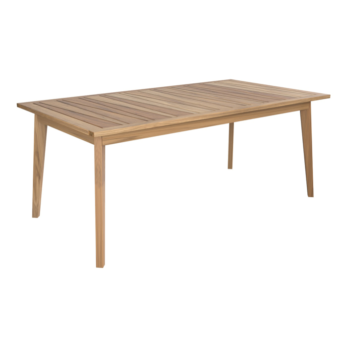 Table de jardin extensible en teck massif 186/245 cm - Tunga