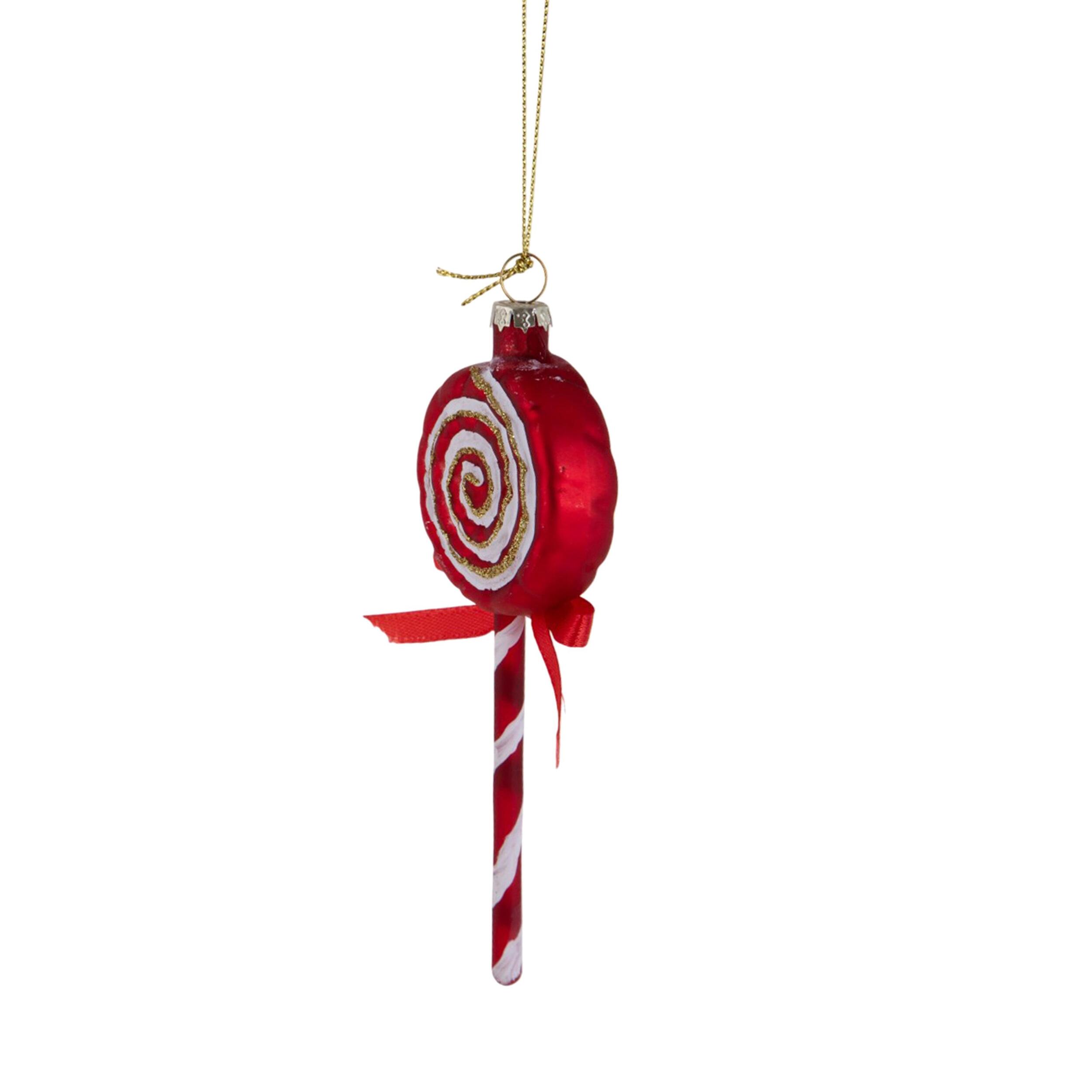 Dec.candy cane con fiocco - Pezzi 12 - ROSSO - Bianchi Dino SpA