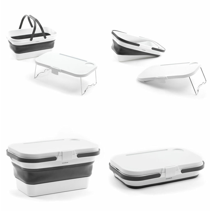 Cesta de Picnic Plegable con Tapa-Mesa Pickning InnovaGoods