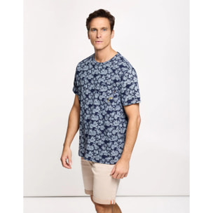 Camiseta Manga Corta Azul Marino - Baffin