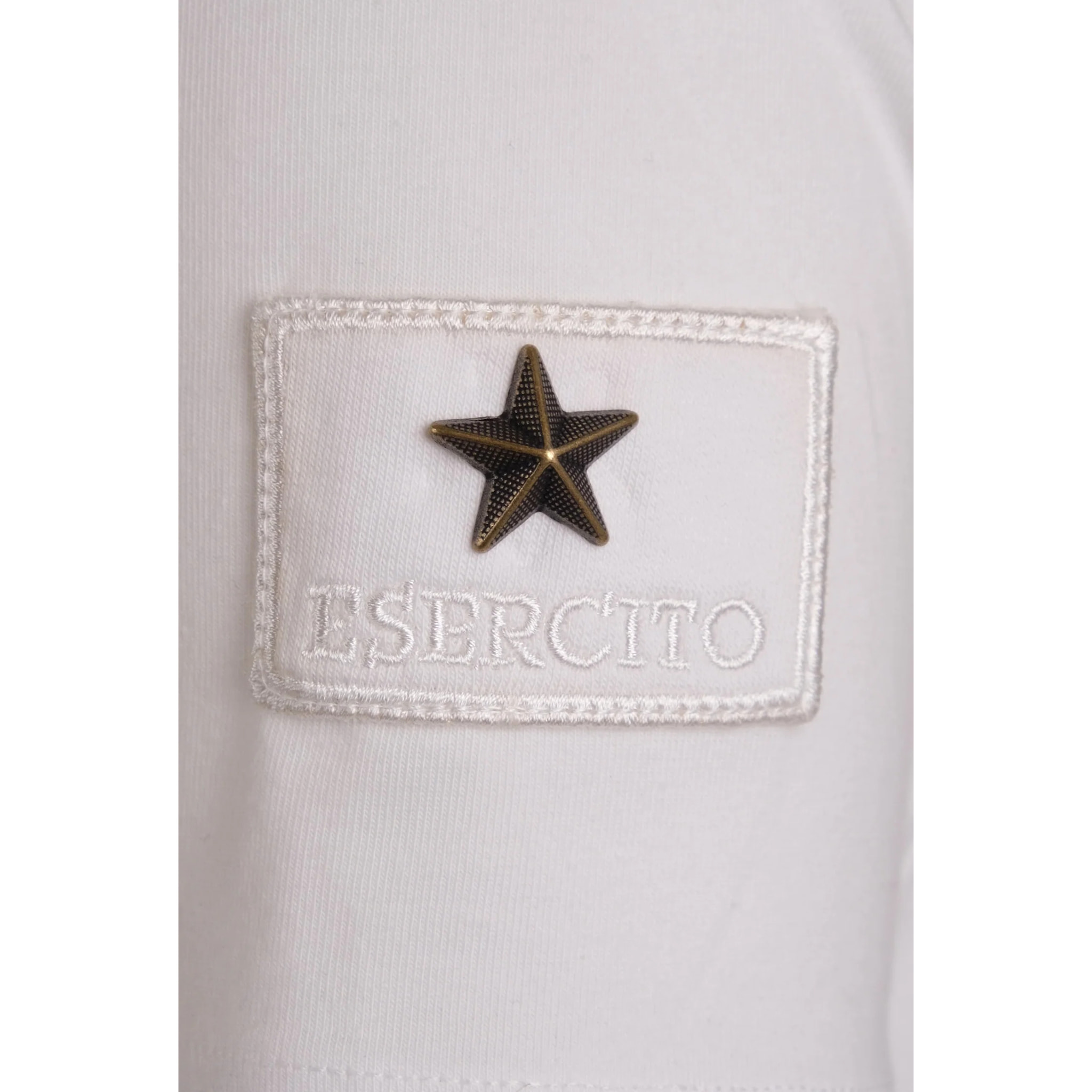 T-shirt Esercito a maniche corte bianca uomo