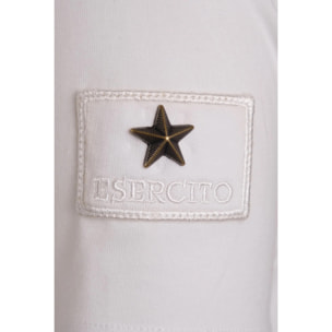T-shirt Esercito a maniche corte bianca uomo