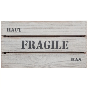 Set de 6 caisses "Jour" cagette gris