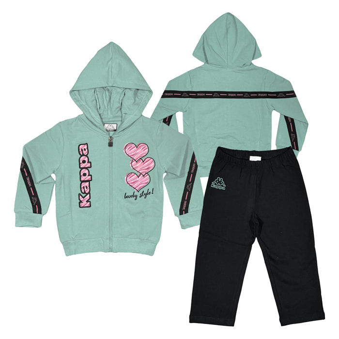 Tuta Bambina KAPPA 12 / 30 Mesi Cotone Felpato