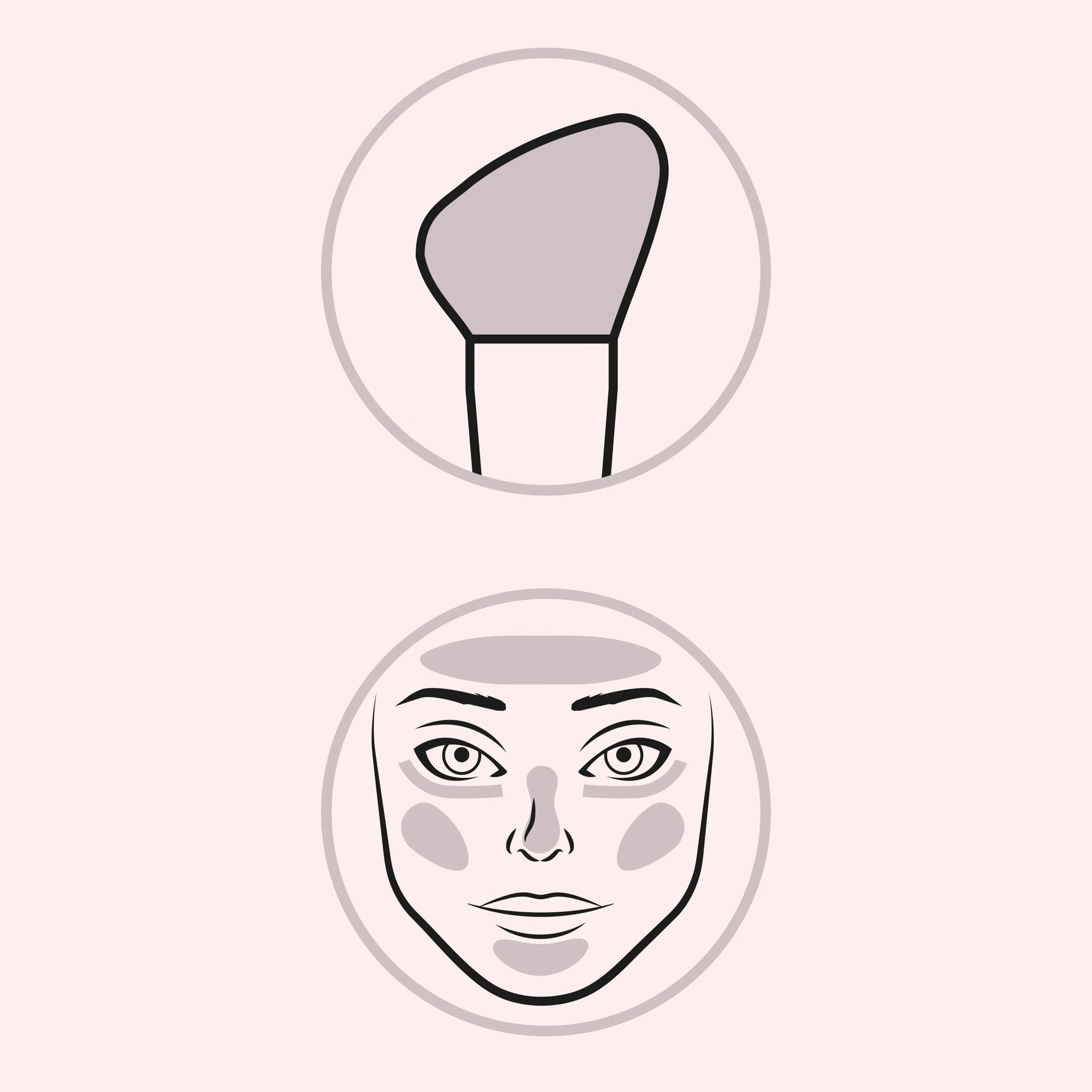 F109 DIFFUSION CHEEK Pennello obliquo dalle setole morbide e fitte ideale per scolpire ed esaltare gli zigomi in maniera naturale.