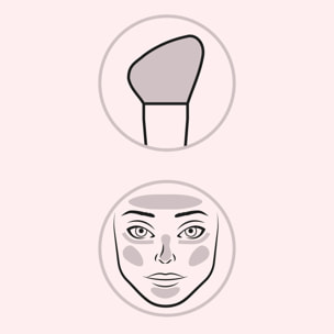 F109 DIFFUSION CHEEK Pennello obliquo dalle setole morbide e fitte ideale per scolpire ed esaltare gli zigomi in maniera naturale.