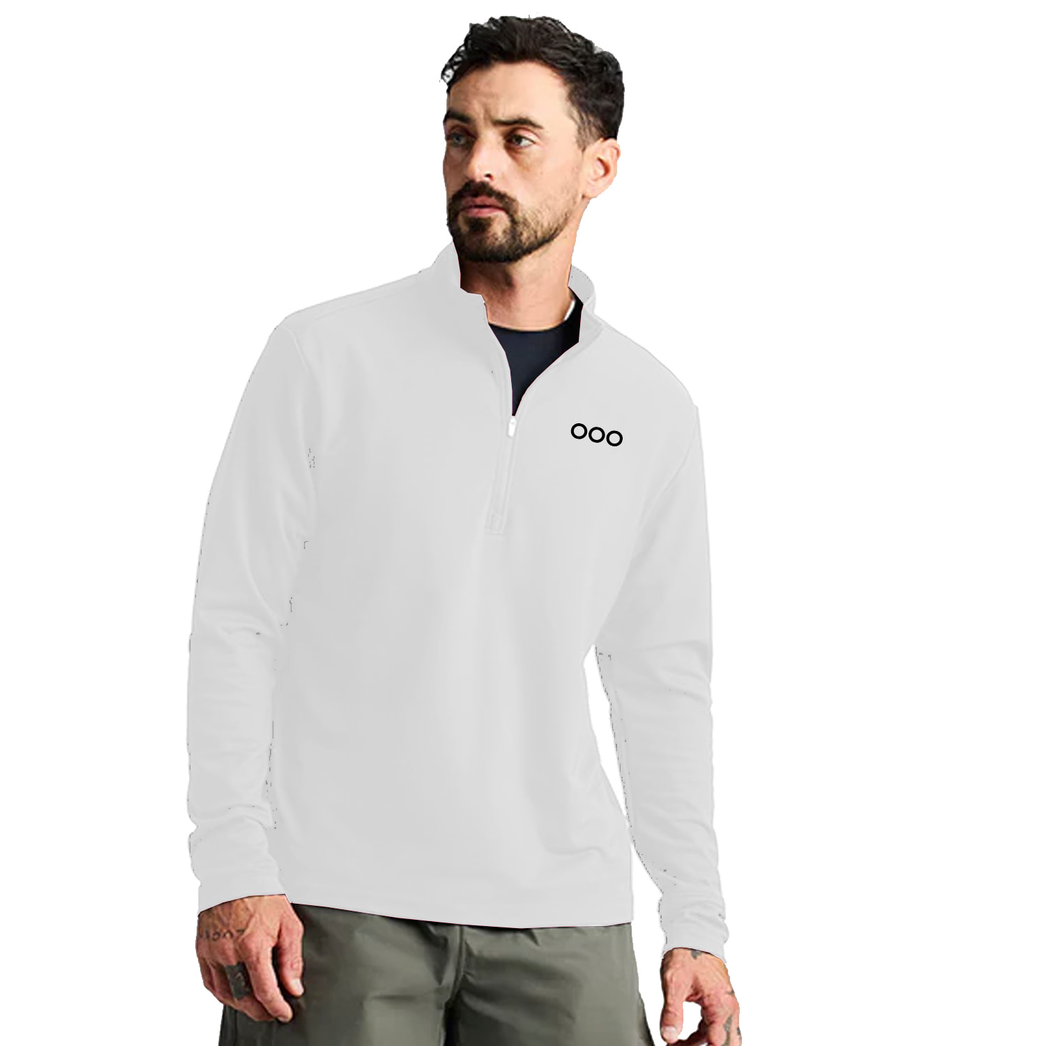 Sudadera uomo ECOON La diagonale des Fous - Bianco
