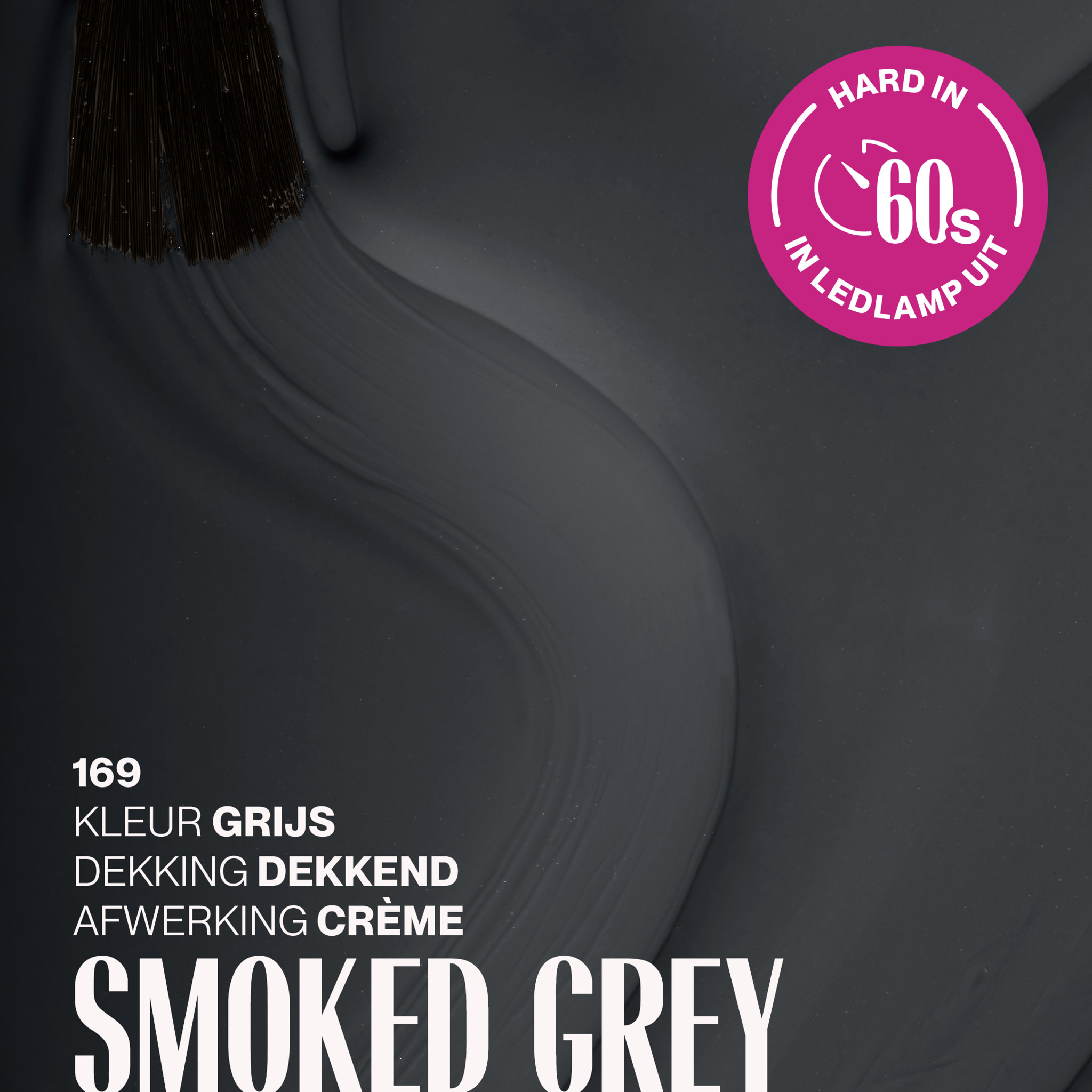 Vernis semi-permanent - 169 Smoked Grey - 15 ml
