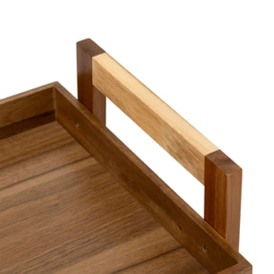 Desserte 3 niveaux Acacia L40 cm