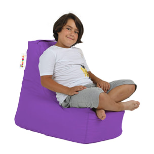 Sillón-puf para niños para exteriores- morado