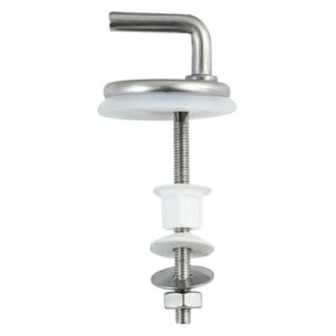 Abattant wc Blanc - Charnières Inox MSV
