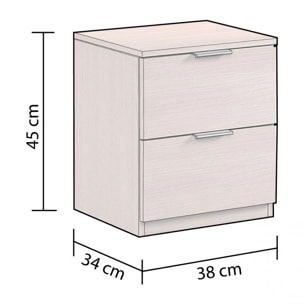 Mesita de noche Andra Roble