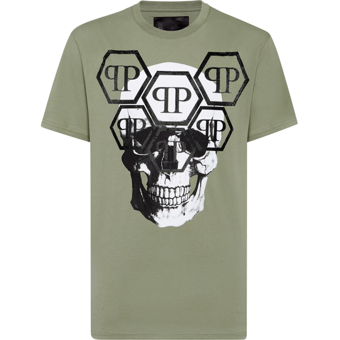 PHILIPP PLEIN Camiseta de cuello redondo y manga corta SKULL