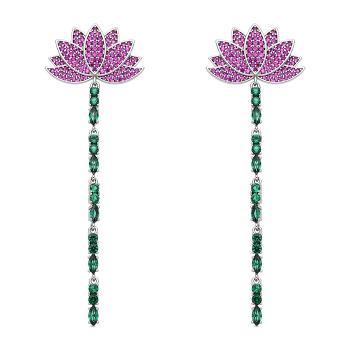Pendientes Likme acabado plata