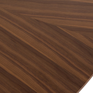 Tomasucci Table ronde VOLGA WALNUT