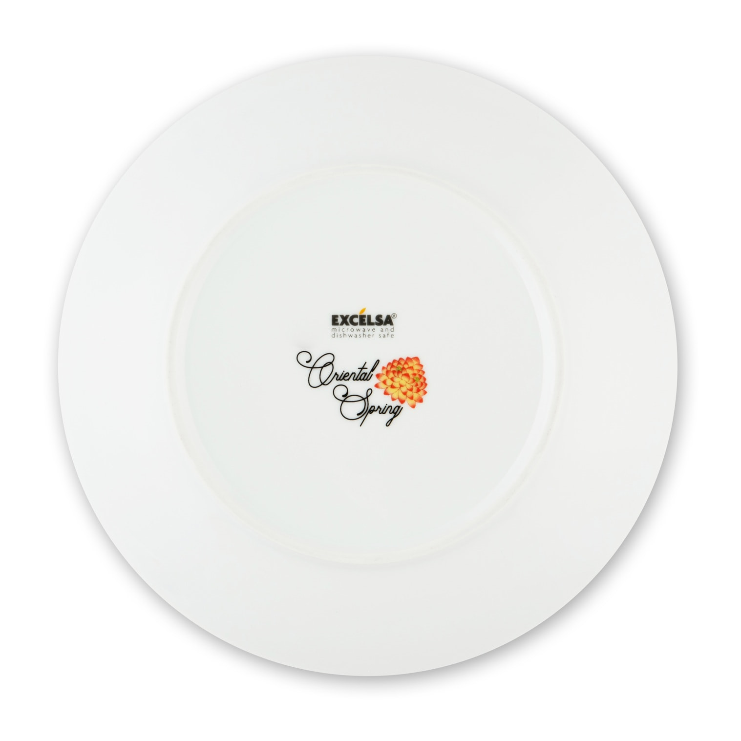 Service assiettes 12 pièces Excelsa – Oriental Spring, Porcelaine Multicolore