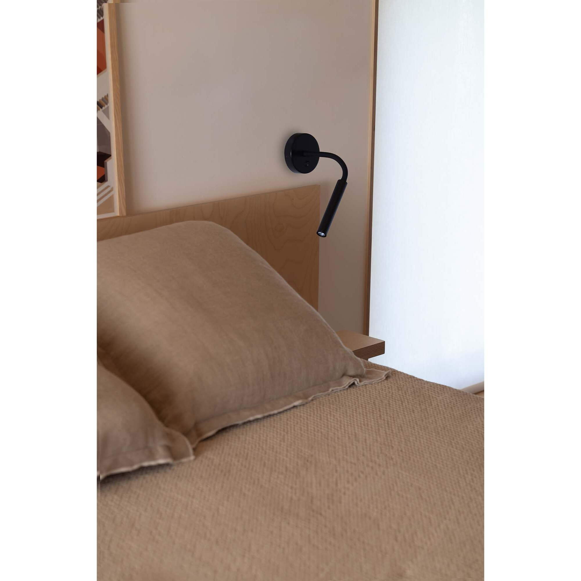 KALE Lampe applique lecteur noir