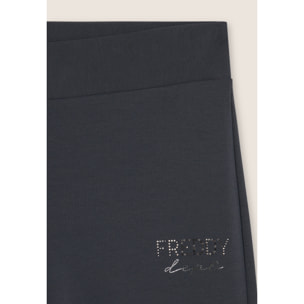 Pantaloni flare in felpa elasticizzata