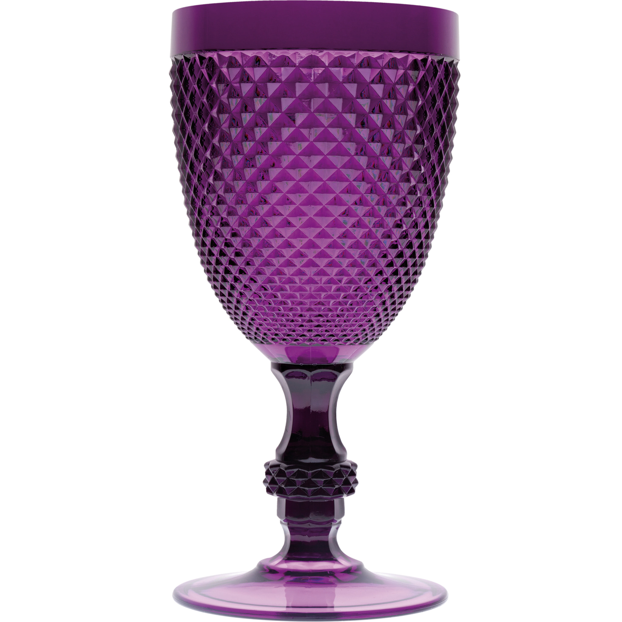 Set de 6 verres à vin Excelsa – Diamond, Plastique Violet 39 cl