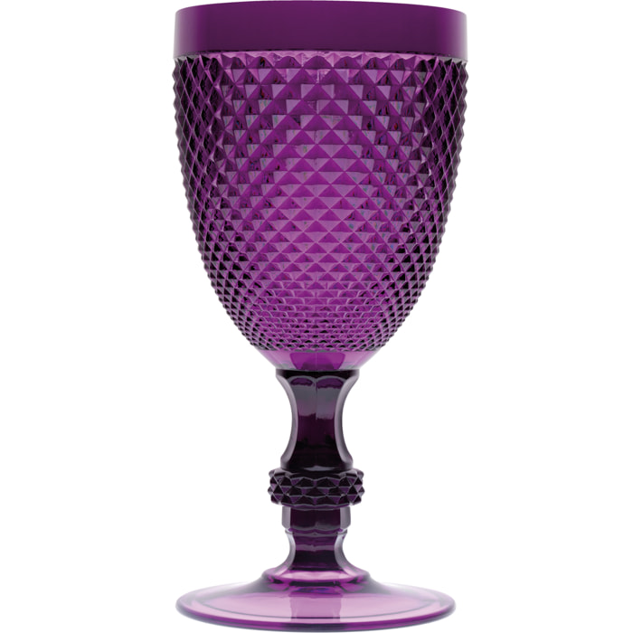 Set de 6 verres à vin Excelsa – Diamond, Plastique Violet 39 cl