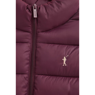 Giubbotto Salma Embroidery borgogna con logo Rigby Go