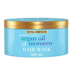 OGX Masque Capillaire Extra Fort Hydratant & Revitalisant Huile d'Argan du Maroc, 300 ml – Masque cheveux hydratant et réparateu