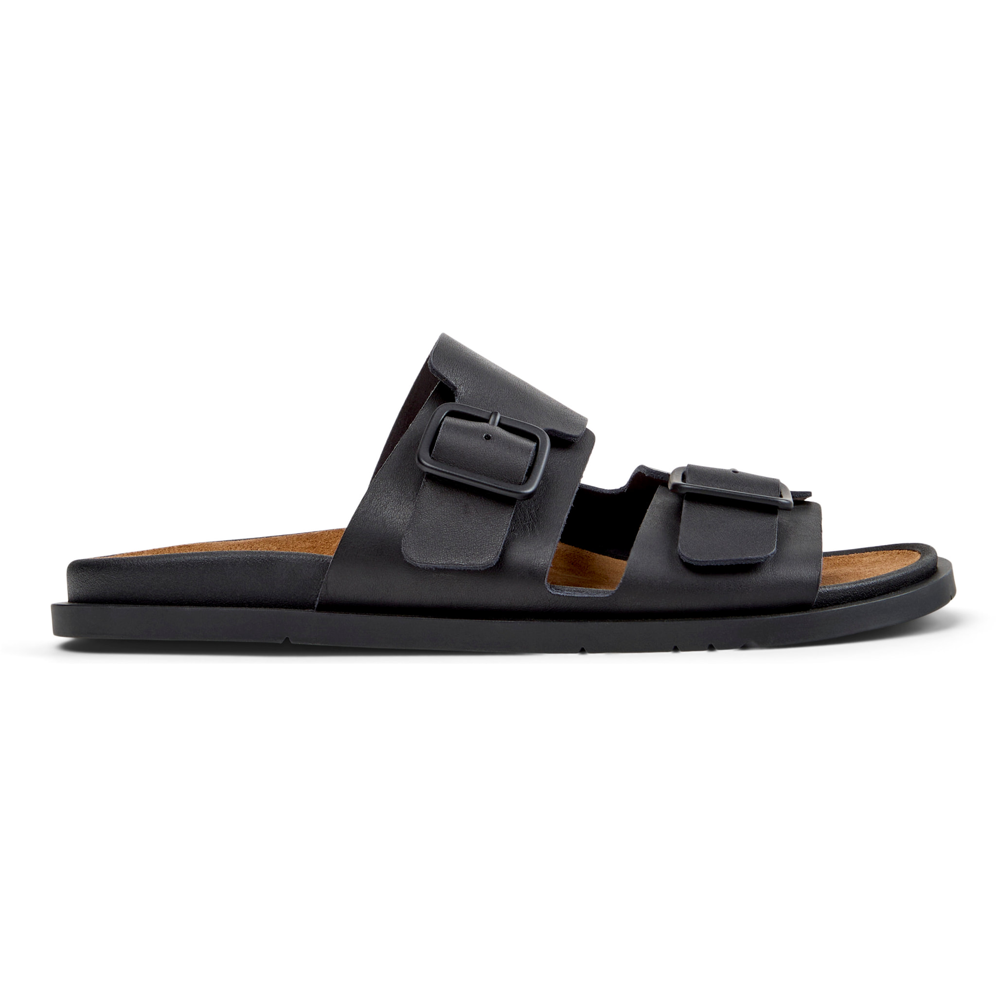 Sandalias - CAMPER Lluc Sandal - Negro - Cuero liso