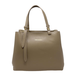 Borsa a Mano Elegante da Donna in Pelle Martellata con Tracolla