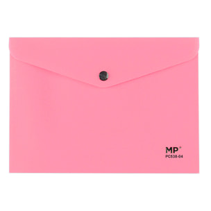 PACK 12 UNITA' CARTELLA CON CHIUSURA A BUTTON A5 ROSA