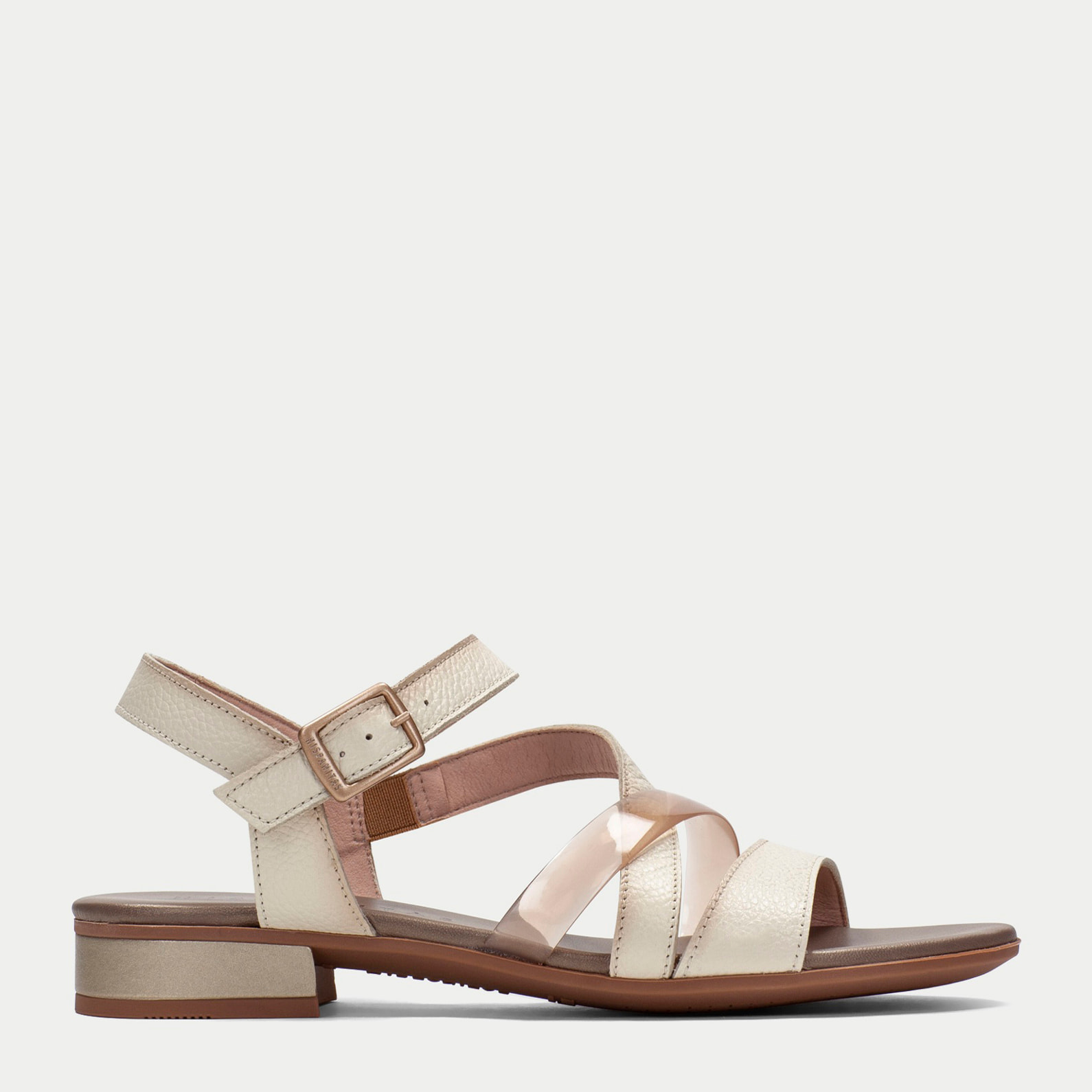 Sandalia Plana Lena Crema 2,5 cm