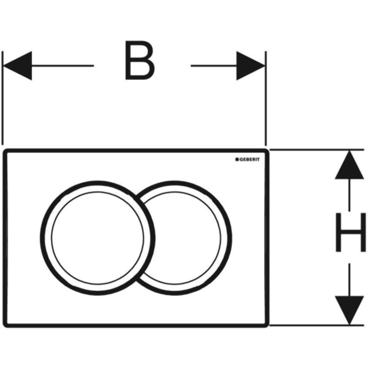 Plaque de commande Delta01, Blanc (Delta-1)