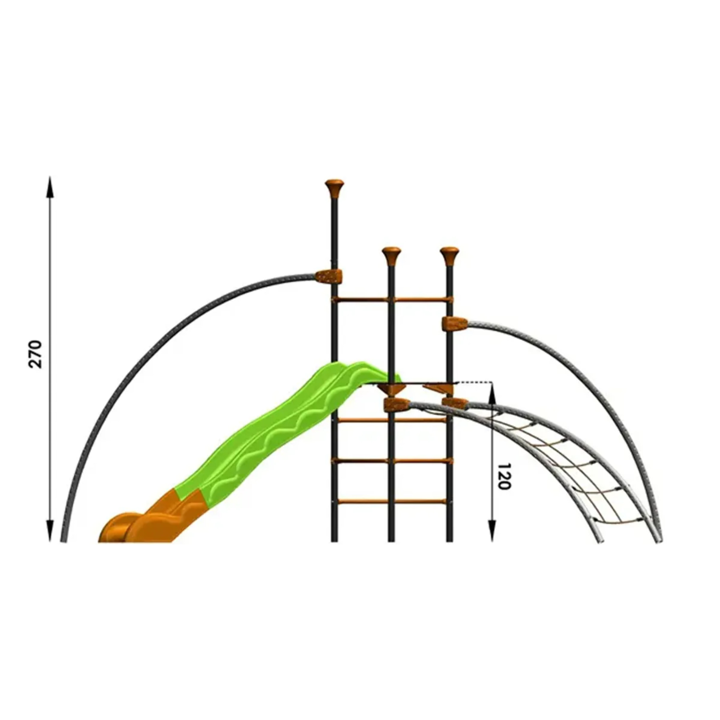 Structure de jeux Trigano - EVO ZENY - 8 enfants