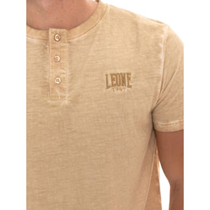 Camiseta de manga corta para hombre con efecto desgastado