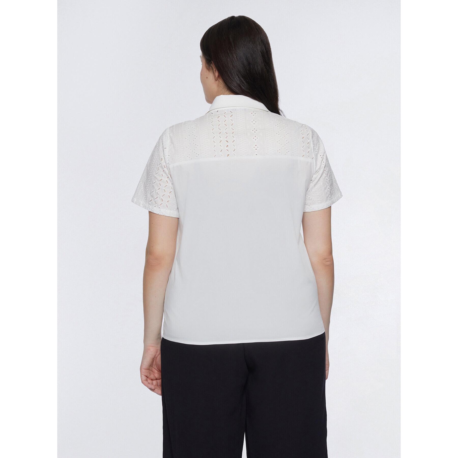 Fiorella Rubino - Camisa de sankt Gallen - Blanco