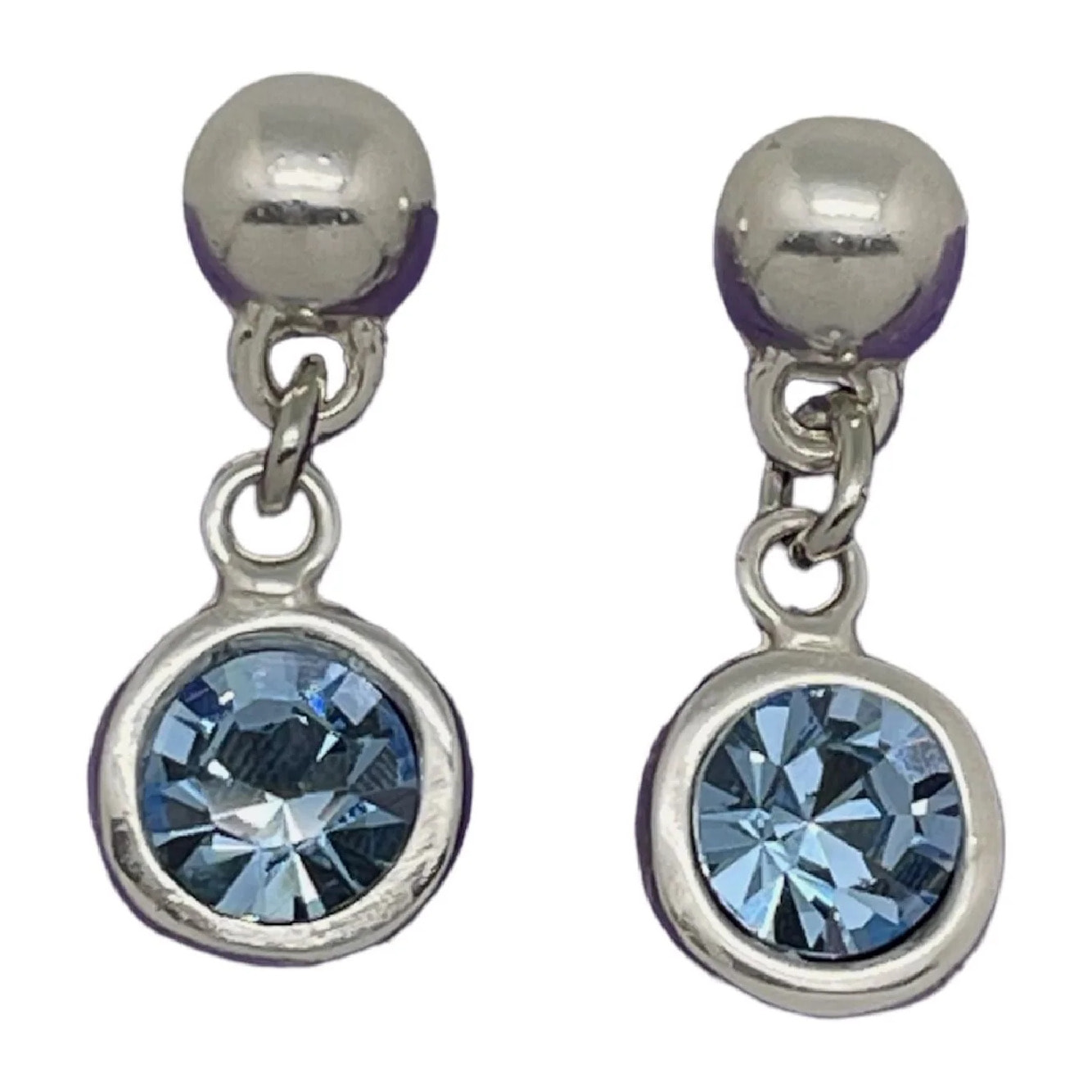 pendiente colgante cristal SW azul