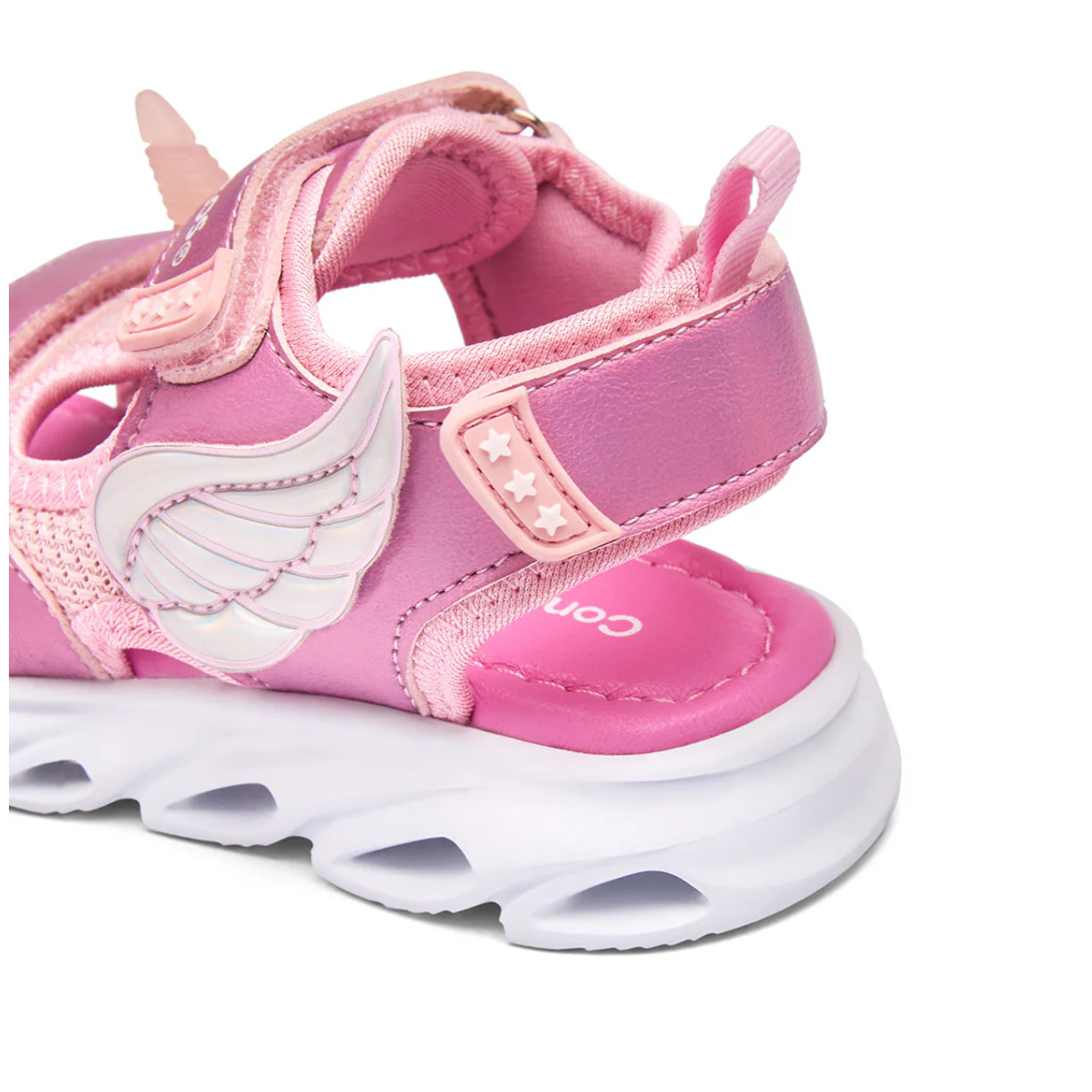 Sandalias Pink Wings de Niña Con Detalles de Unicornio